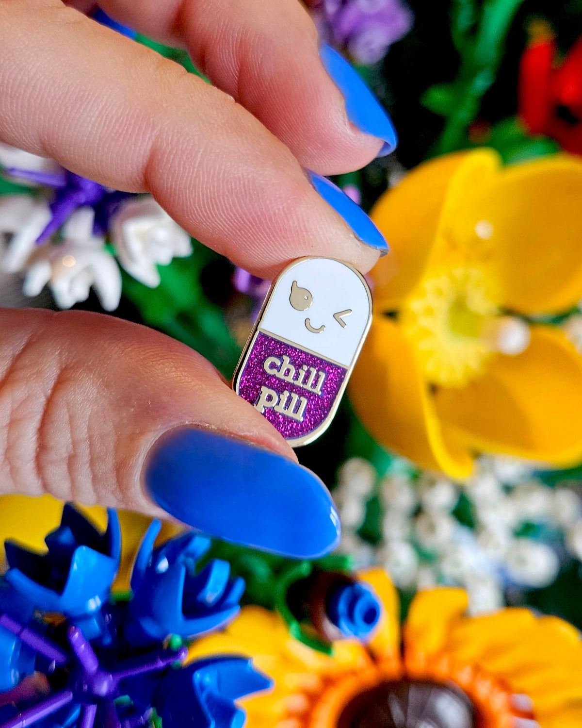 Chill pill pin paars_Studio Inktvis