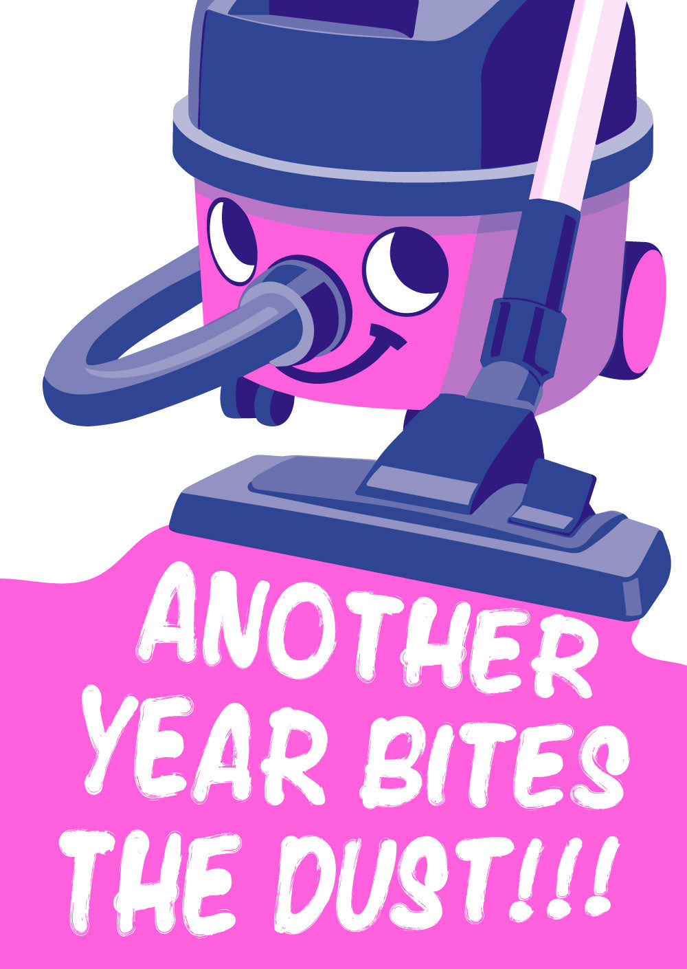 Riso print Another year bites the dust Henry stofzuiger