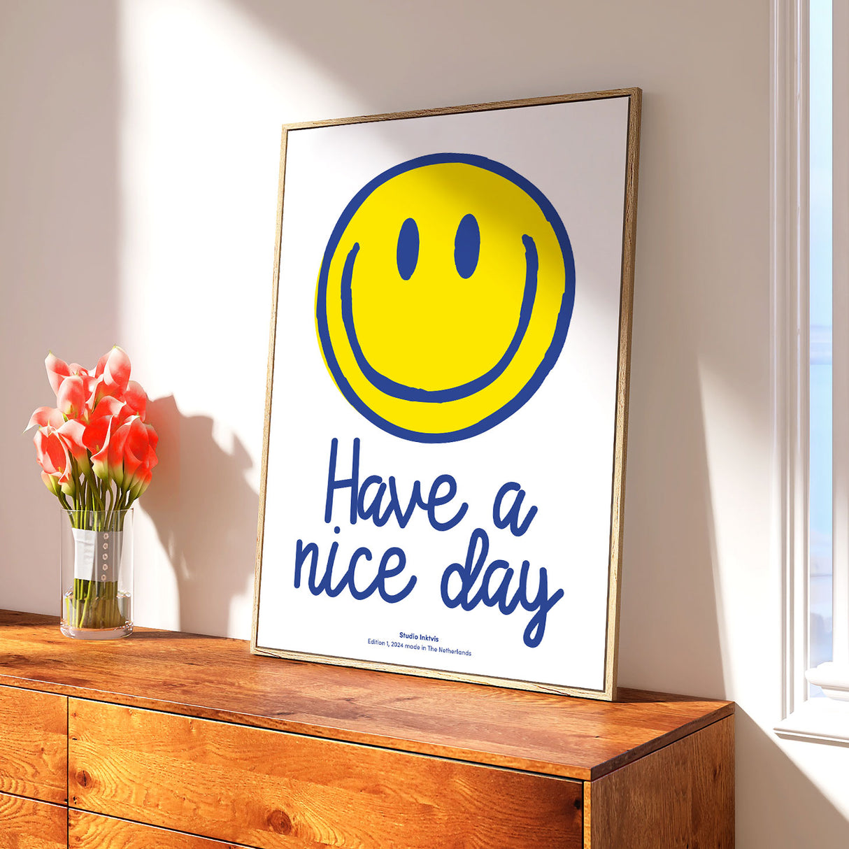 Riso poster A3 Smiley have a nice day
