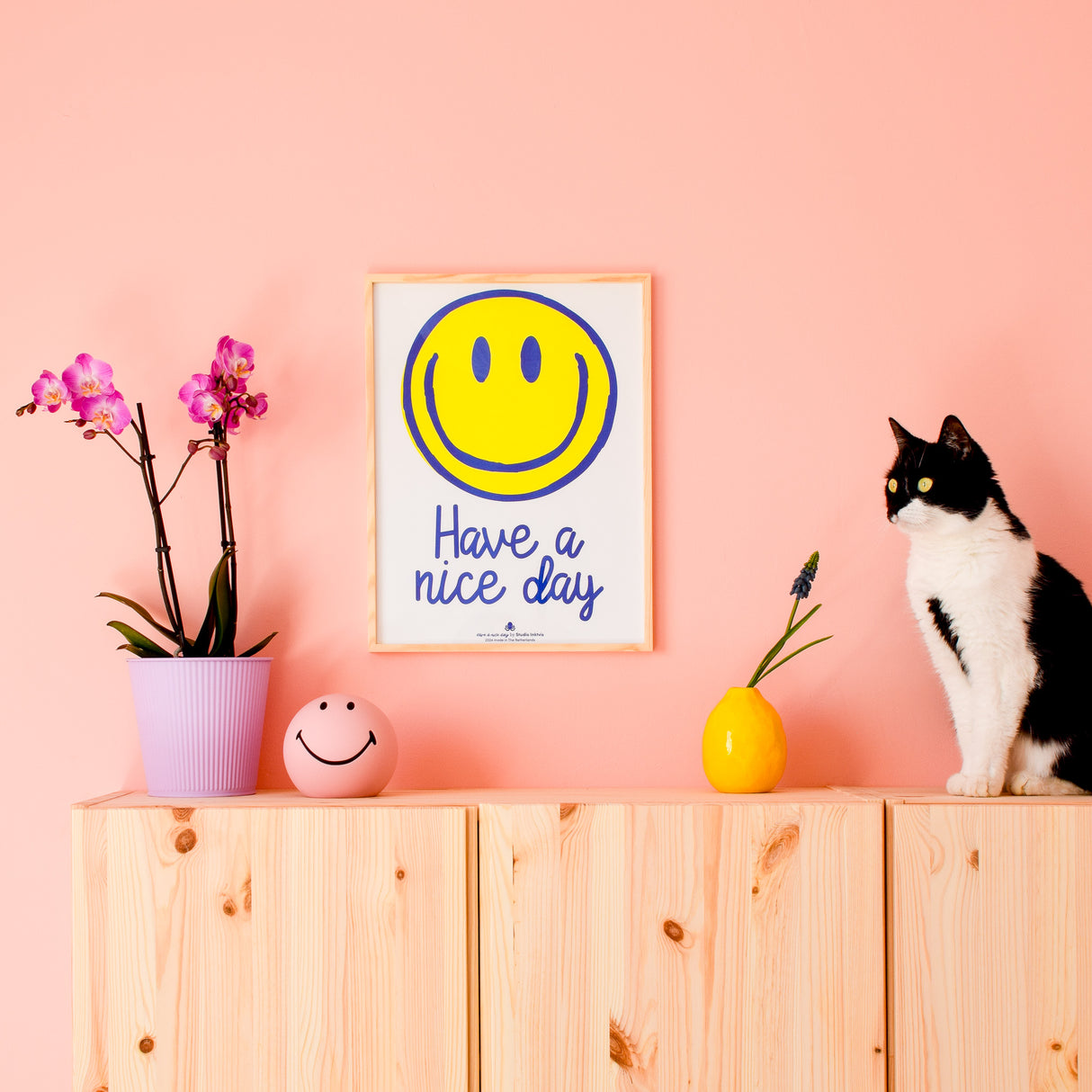 Riso poster A3 Smiley have a nice day