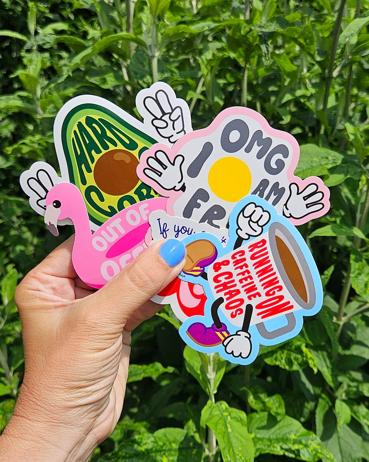 Sticker Hard Core Avocado-Stickers-Txt-Studio Inktvis