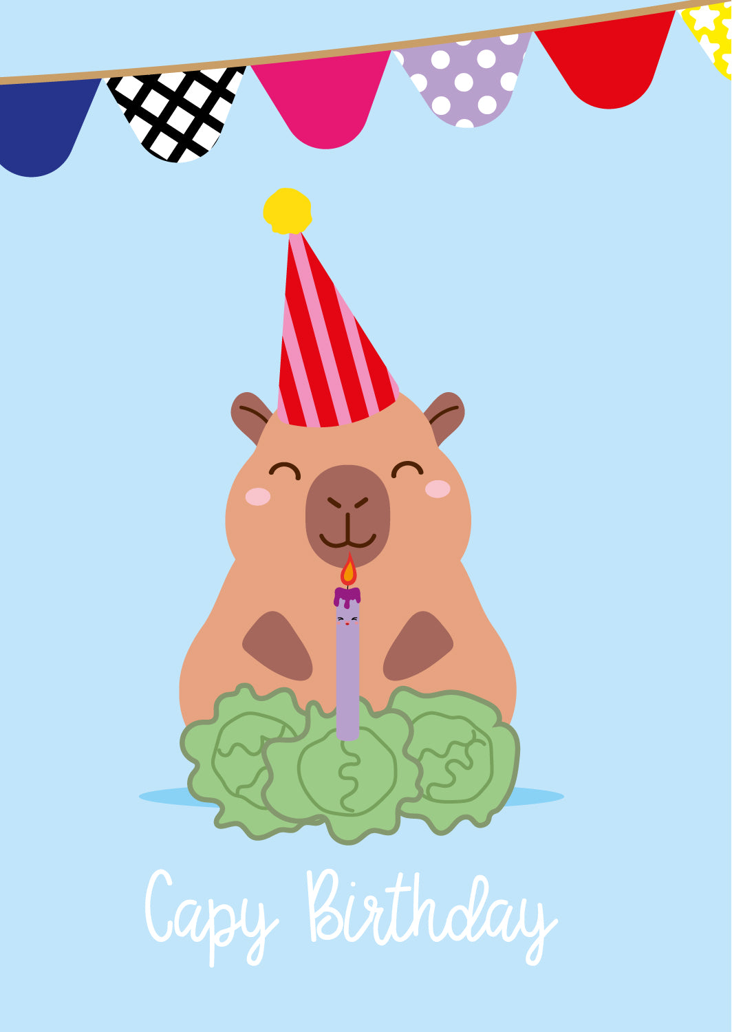 Capy Birthday Capybara-Ansichtkaarten-Hip-Studio Inktvis