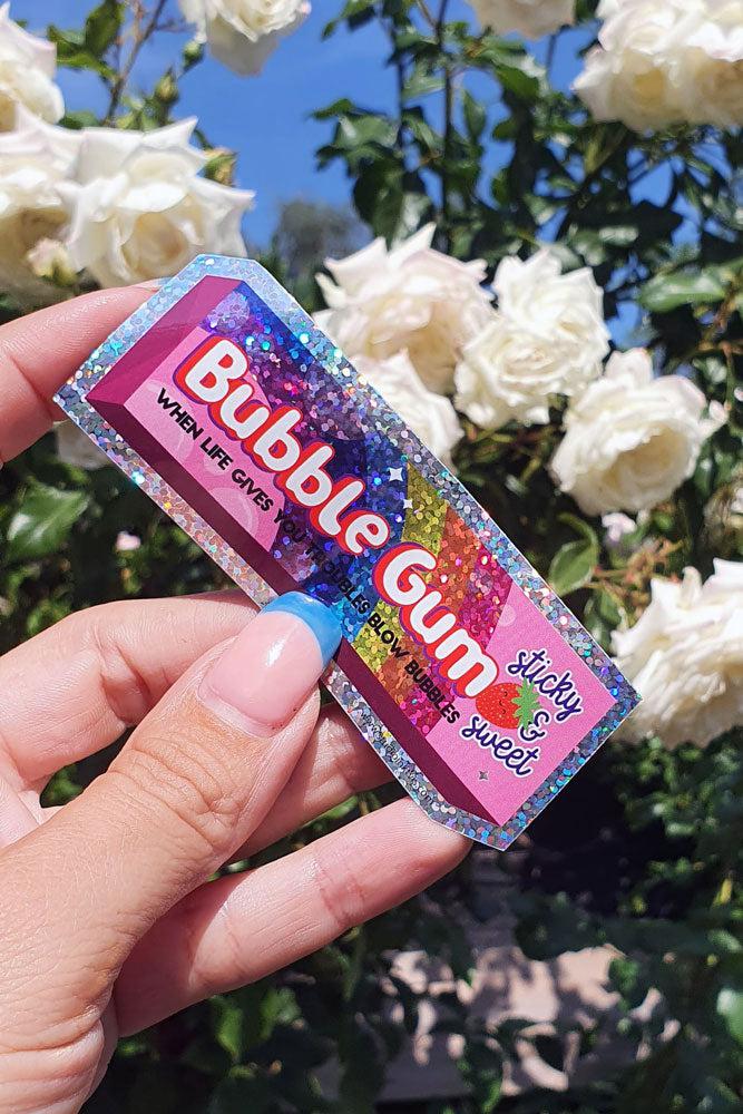 Glitter sticker Bubblegum-Stickers-Studio Inktvis-Studio Inktvis