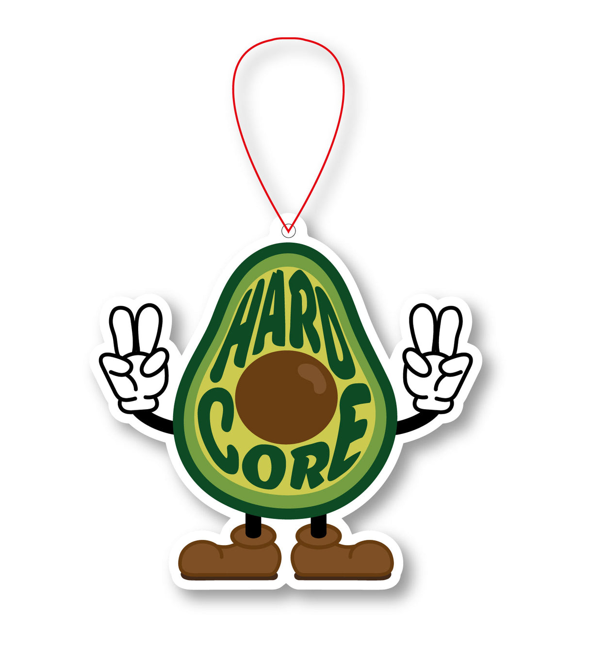 Hard core avocado Geurhanger – Vanillegeur-Geurhanger-Txt-Studio Inktvis