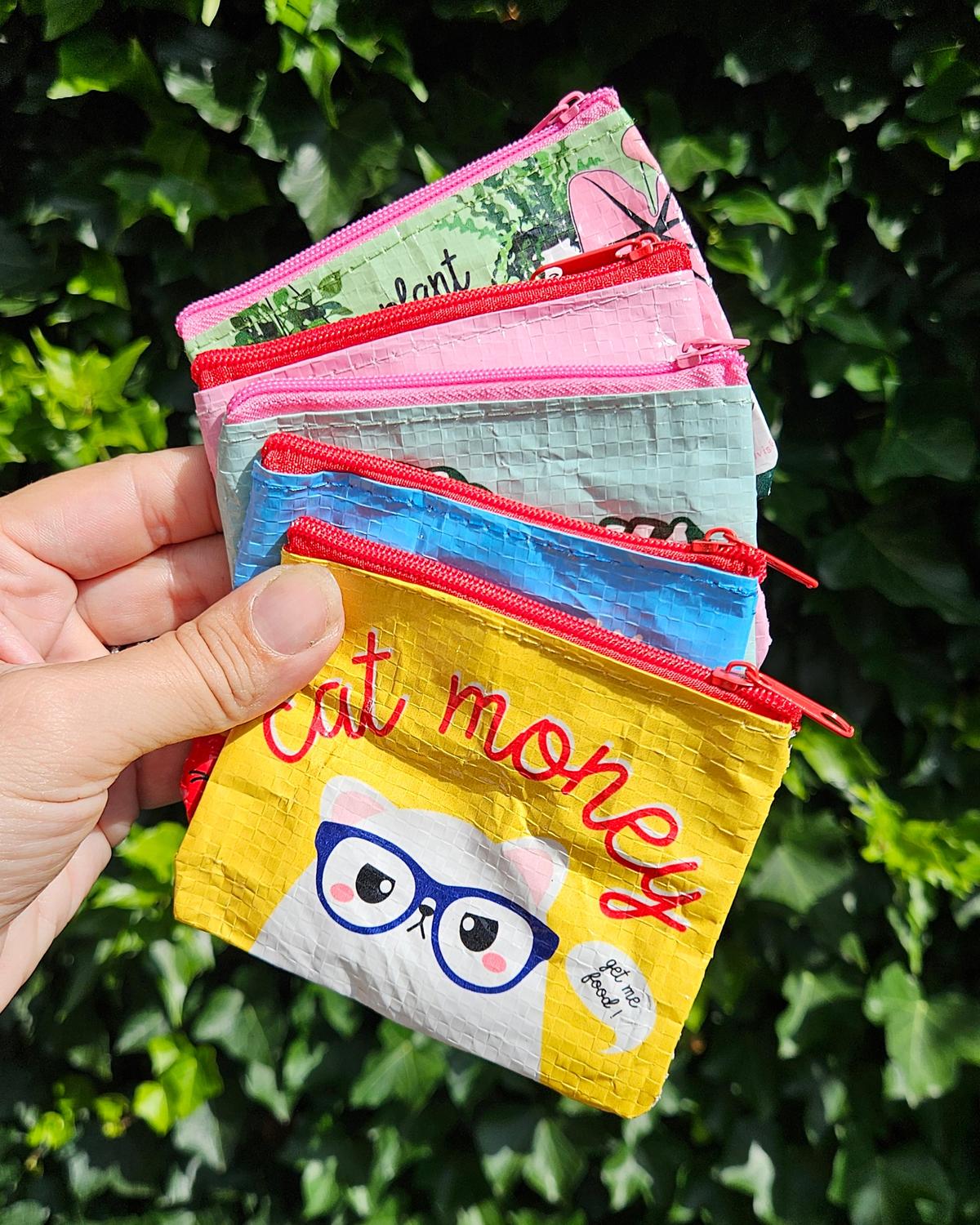 Mini portemonnee Cat money van gerecycled plastic-Portemonnee-Hip-Studio Inktvis