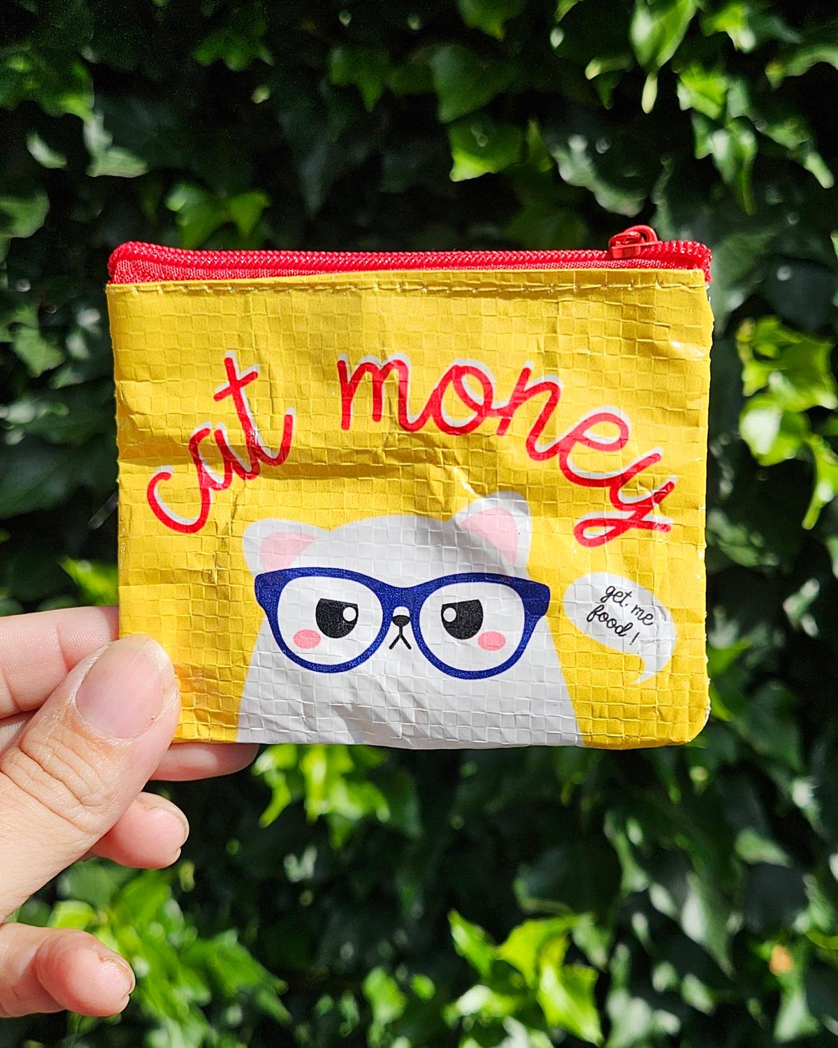 Mini portemonnee Cat money van gerecycled plastic-Portemonnee-Hip-Studio Inktvis