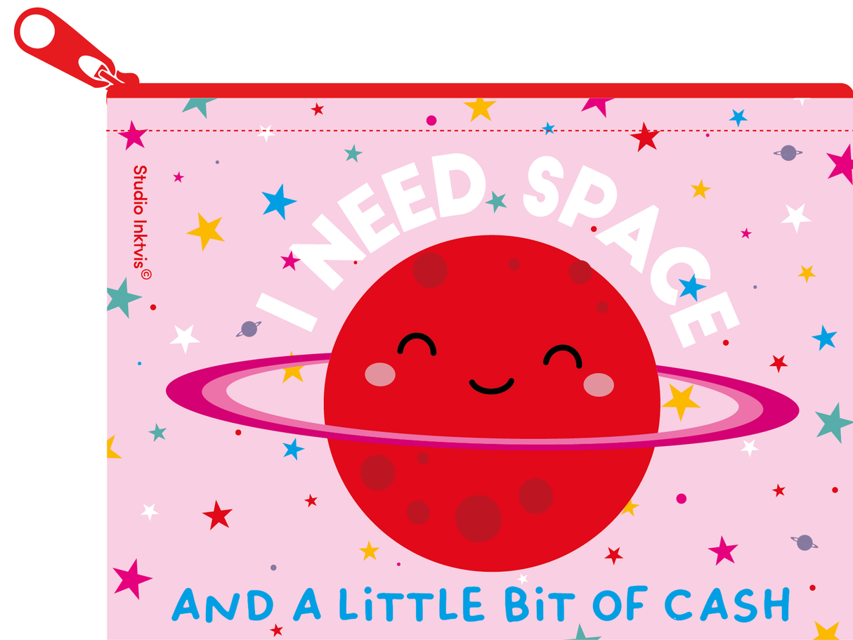 Mini portemonnee I need space van gerecycled plastic-Portemonnee-Hip-Studio Inktvis