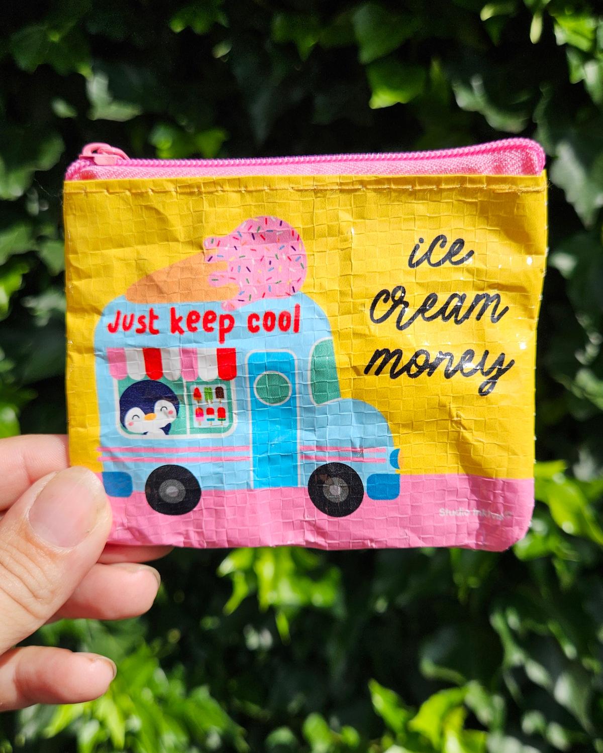 Mini portemonnee Ice cream money van gerecycled plastic-Portemonnee-Hip-Studio Inktvis
