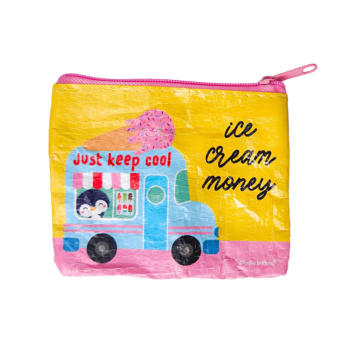 Mini portemonnee Ice cream money van gerecycled plastic-Portemonnee-Hip-Studio Inktvis