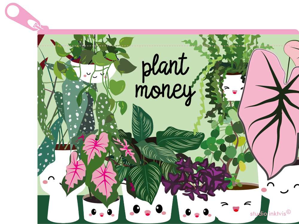 Mini portemonnee Plant money van gerecycled plastic-Portemonnee-Hip-Studio Inktvis