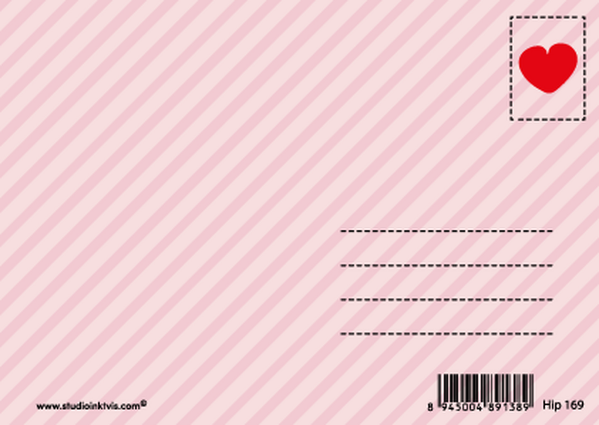 No card is good enough-Ansichtkaarten-Studio Inktvis-Studio Inktvis