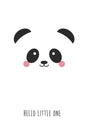 Panda hello little one-Ansichtkaarten-Studio Inktvis-Studio Inktvis