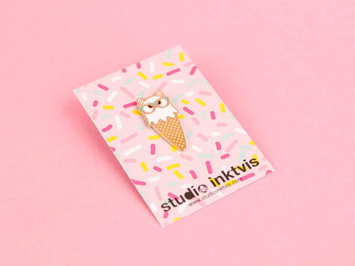 Pin Poes ijsje-Studio Inktvis-Studio Inktvis