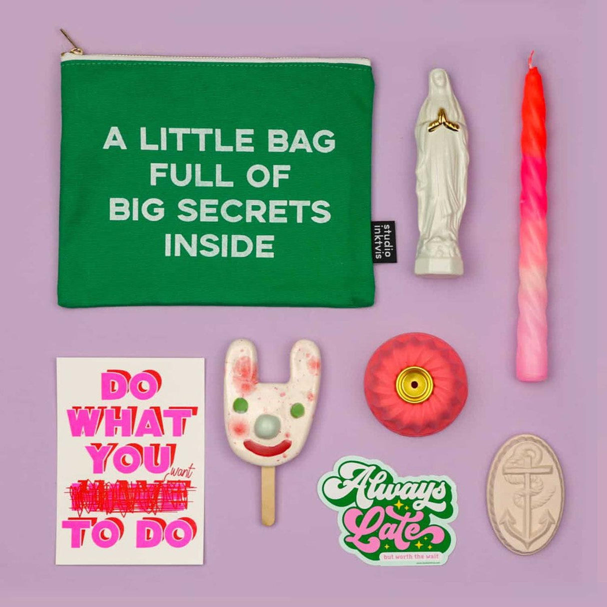 Riso print Do what you want to do-Ansichtkaarten-Fun Riso-Studio Inktvis