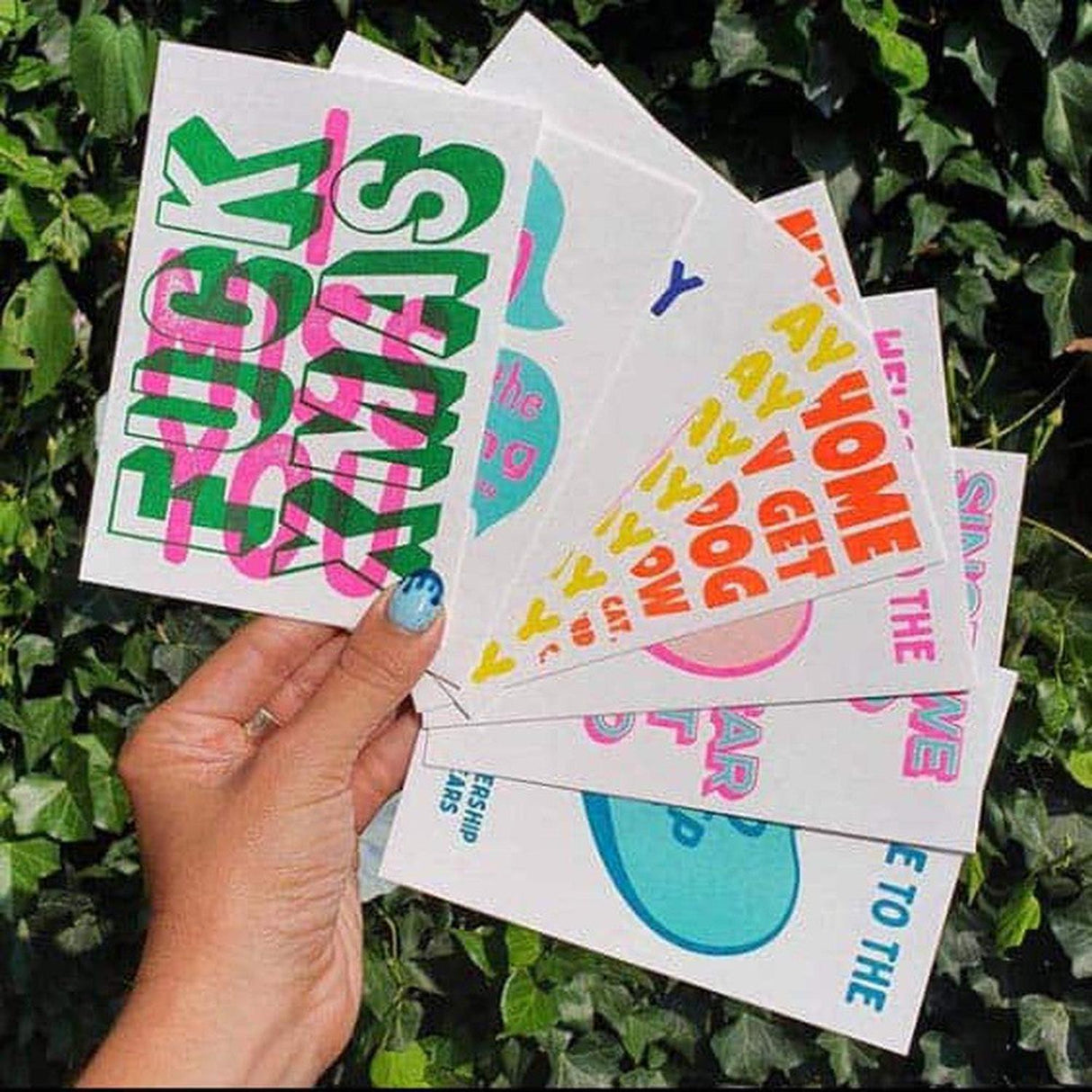 Riso print No sleep club mint-Ansichtkaarten-Fun Riso-Studio Inktvis