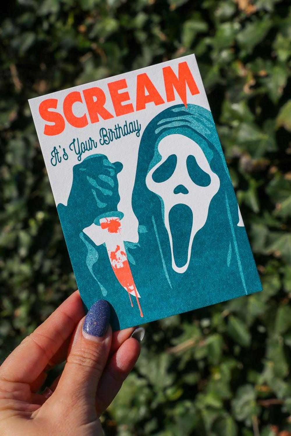Scream it's your birthday-Ansichtkaarten-Studio Inktvis-Studio Inktvis