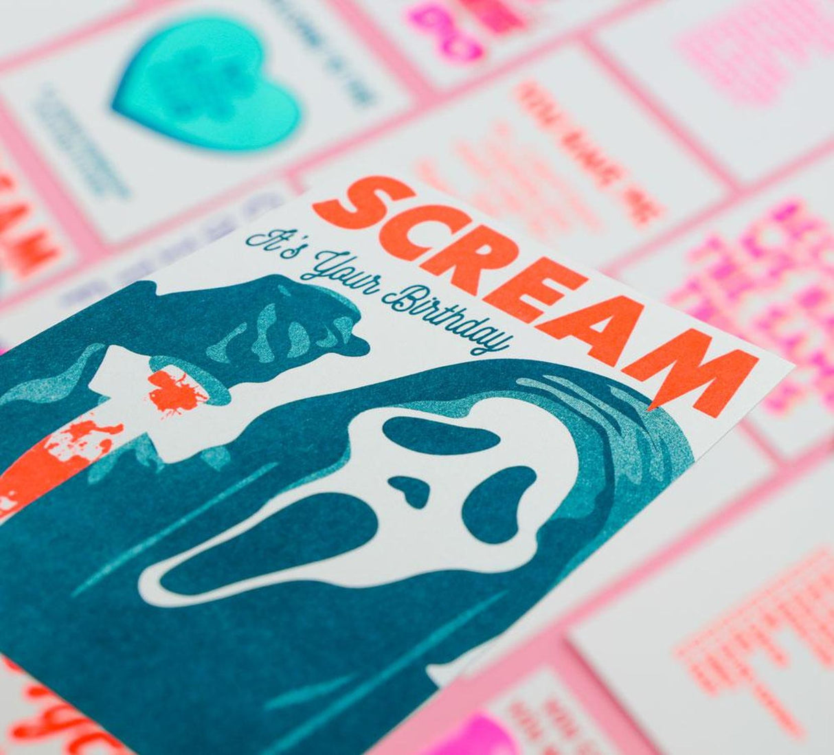 Scream it's your birthday-Ansichtkaarten-Studio Inktvis-Studio Inktvis