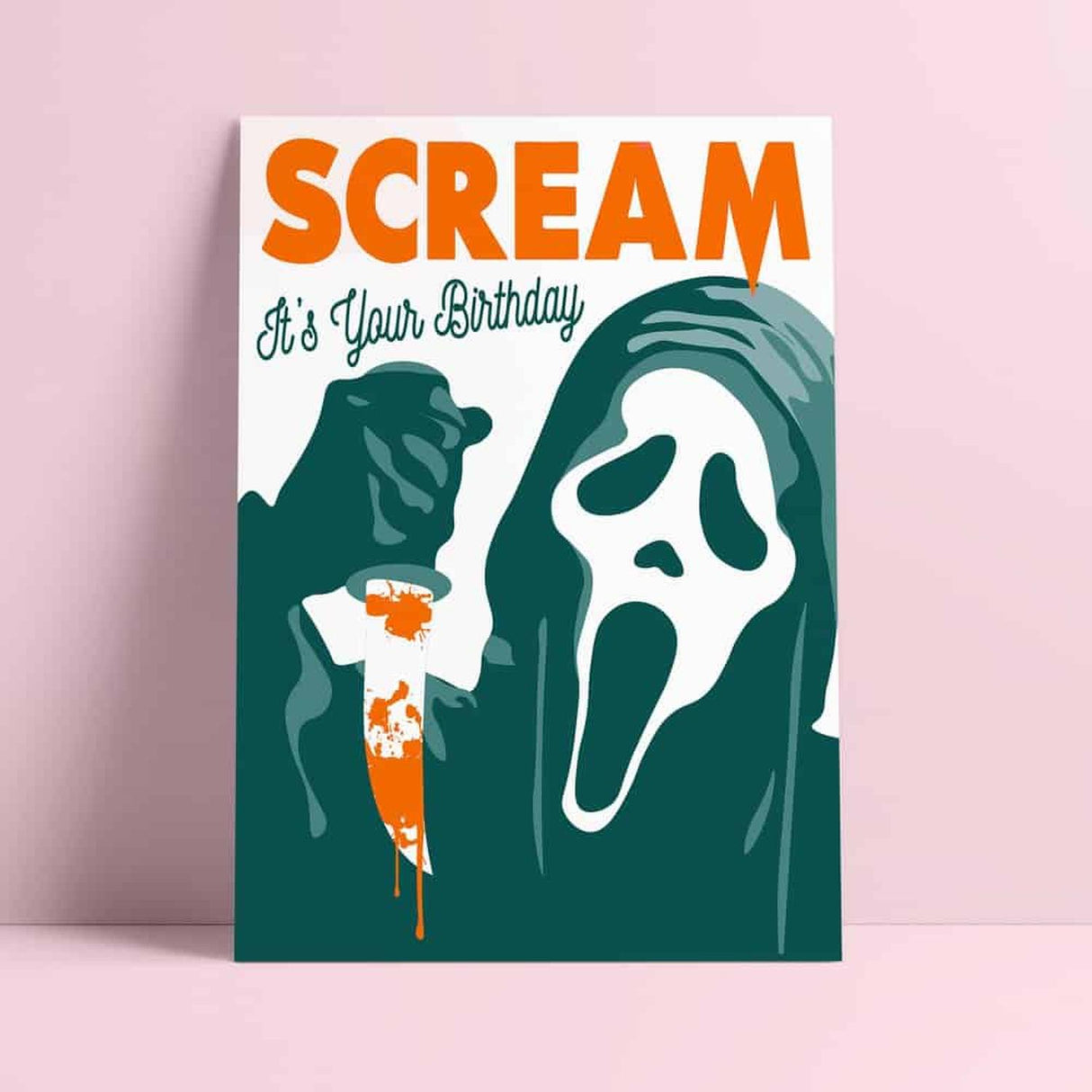 Scream it's your birthday-Ansichtkaarten-Studio Inktvis-Studio Inktvis
