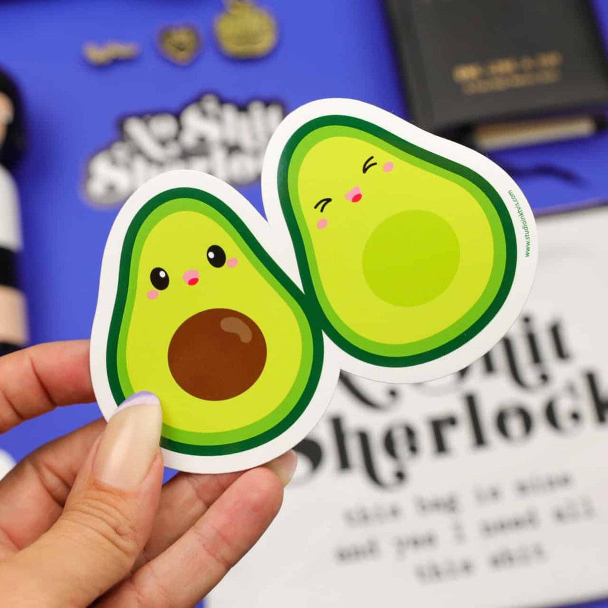 Sticker Avocado duo-Stickers-Studio Inktvis-Studio Inktvis