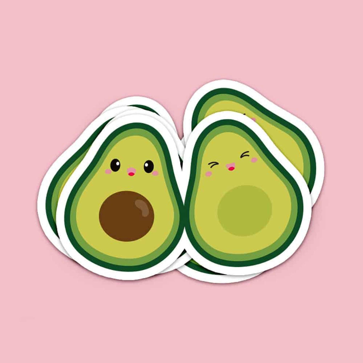 Sticker Avocado duo-Stickers-Studio Inktvis-Studio Inktvis