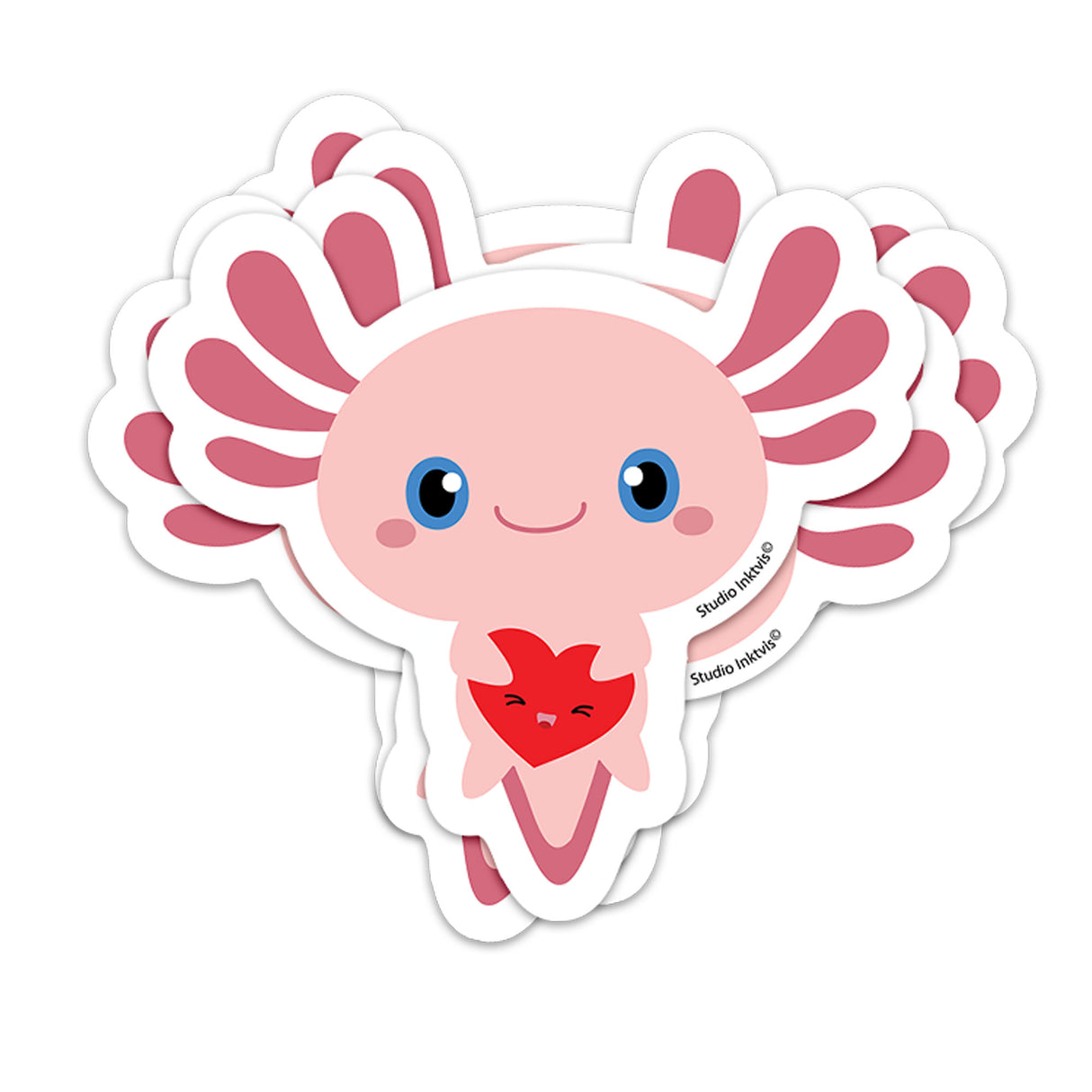 Sticker Axolotl-Stickers-Studio Inktvis-Studio Inktvis