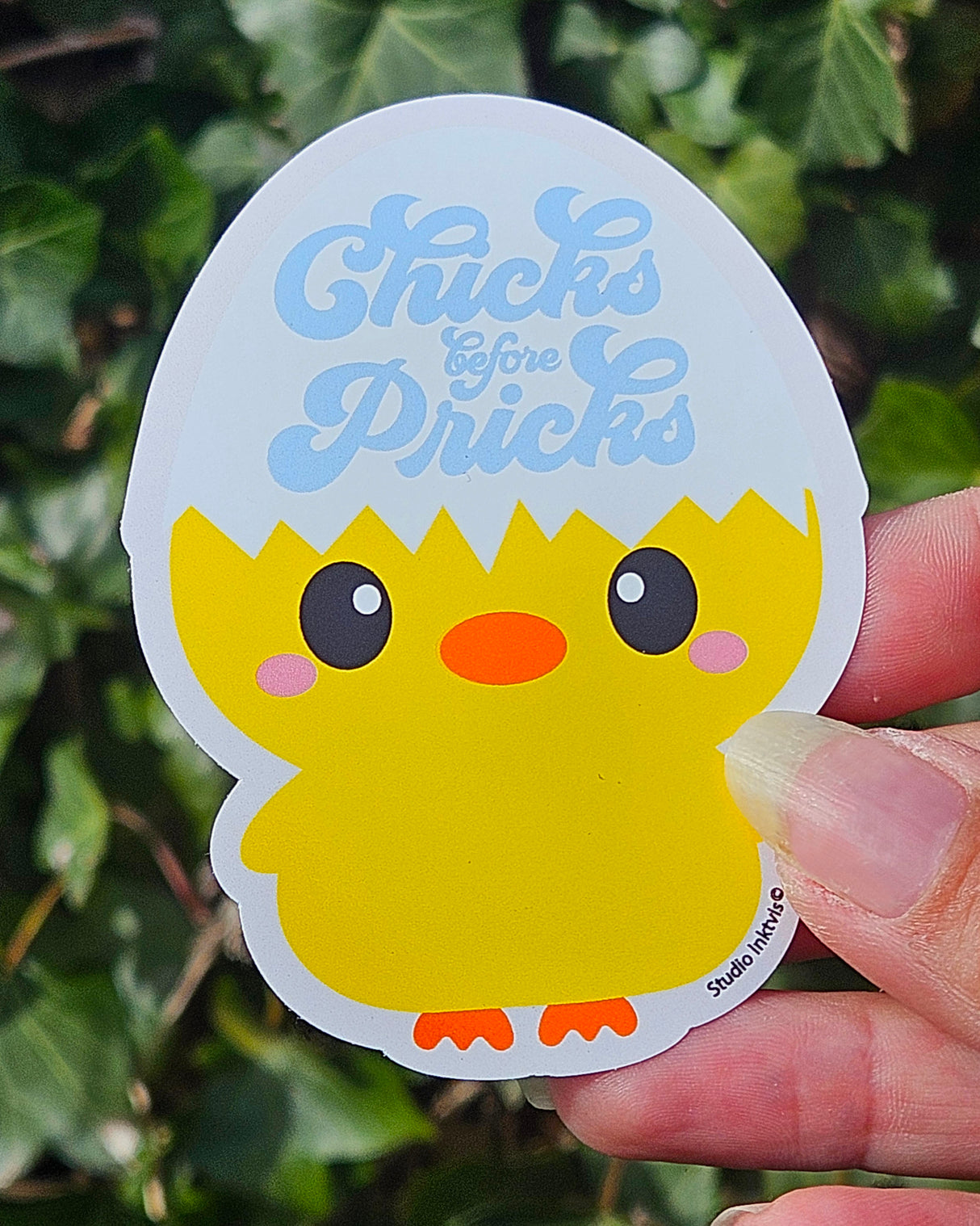 Sticker Chicks before Pricks-Stickers-Studio Inktvis-Studio Inktvis