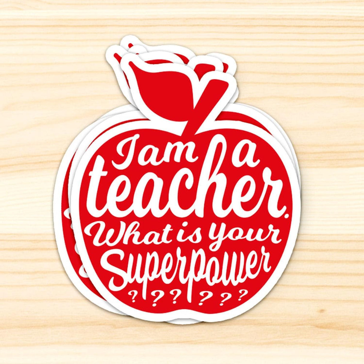 Sticker I am a teacher-Stickers-Studio Inktvis-Studio Inktvis
