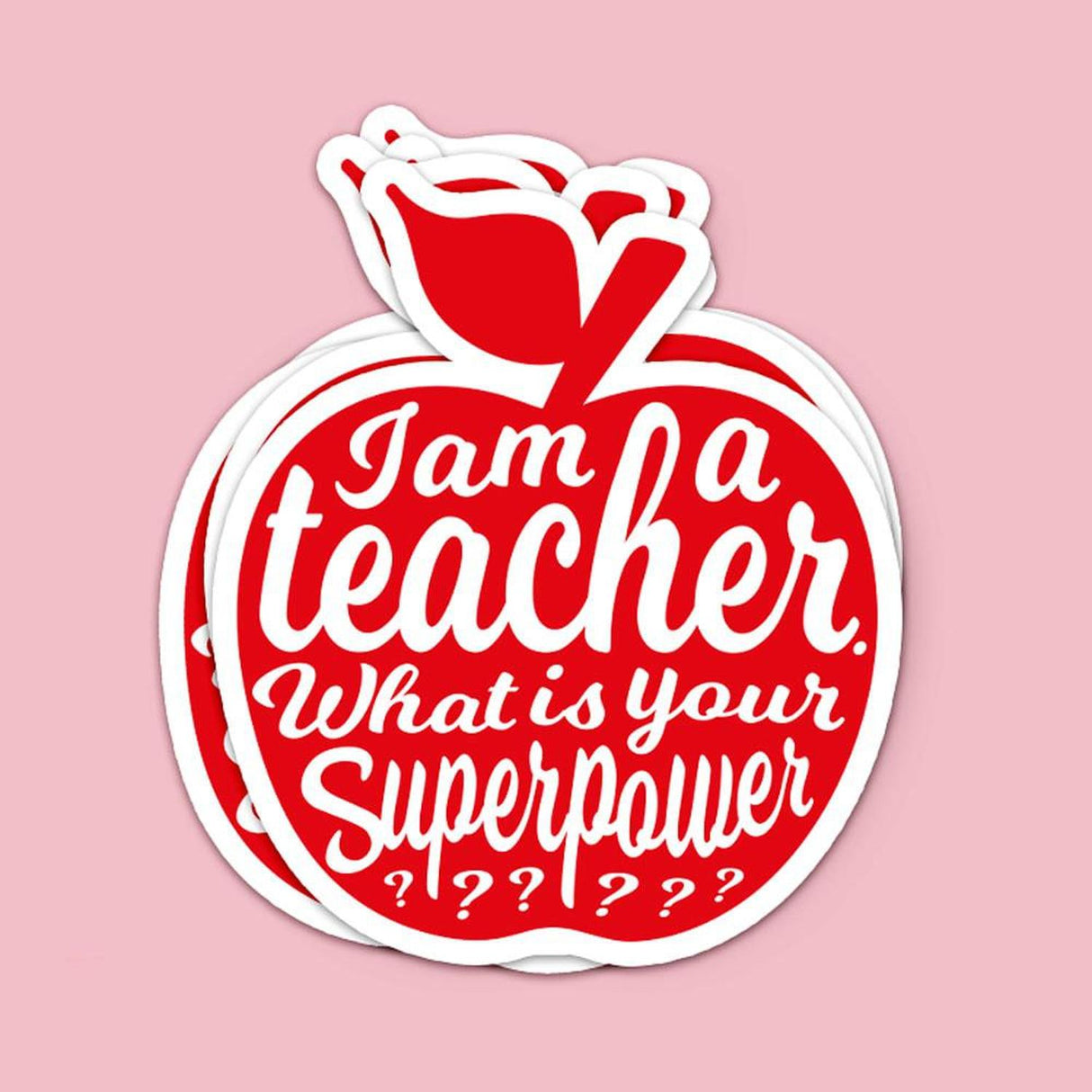 Sticker I am a teacher-Stickers-Studio Inktvis-Studio Inktvis