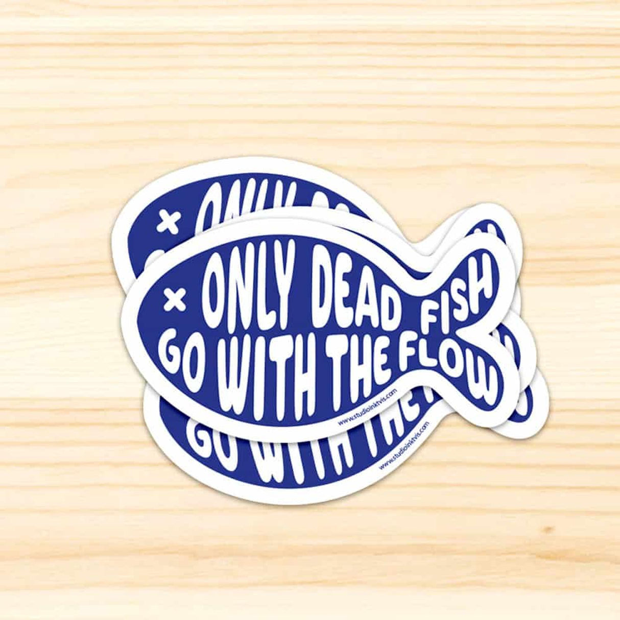 Sticker Only dead fish-Stickers-Studio Inktvis-Studio Inktvis