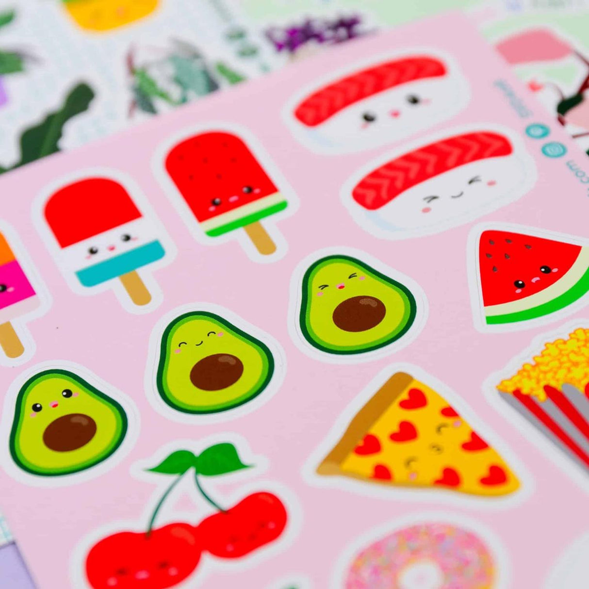 Stickervel Sushi fruit en fast food-Stickers-Hip-Studio Inktvis