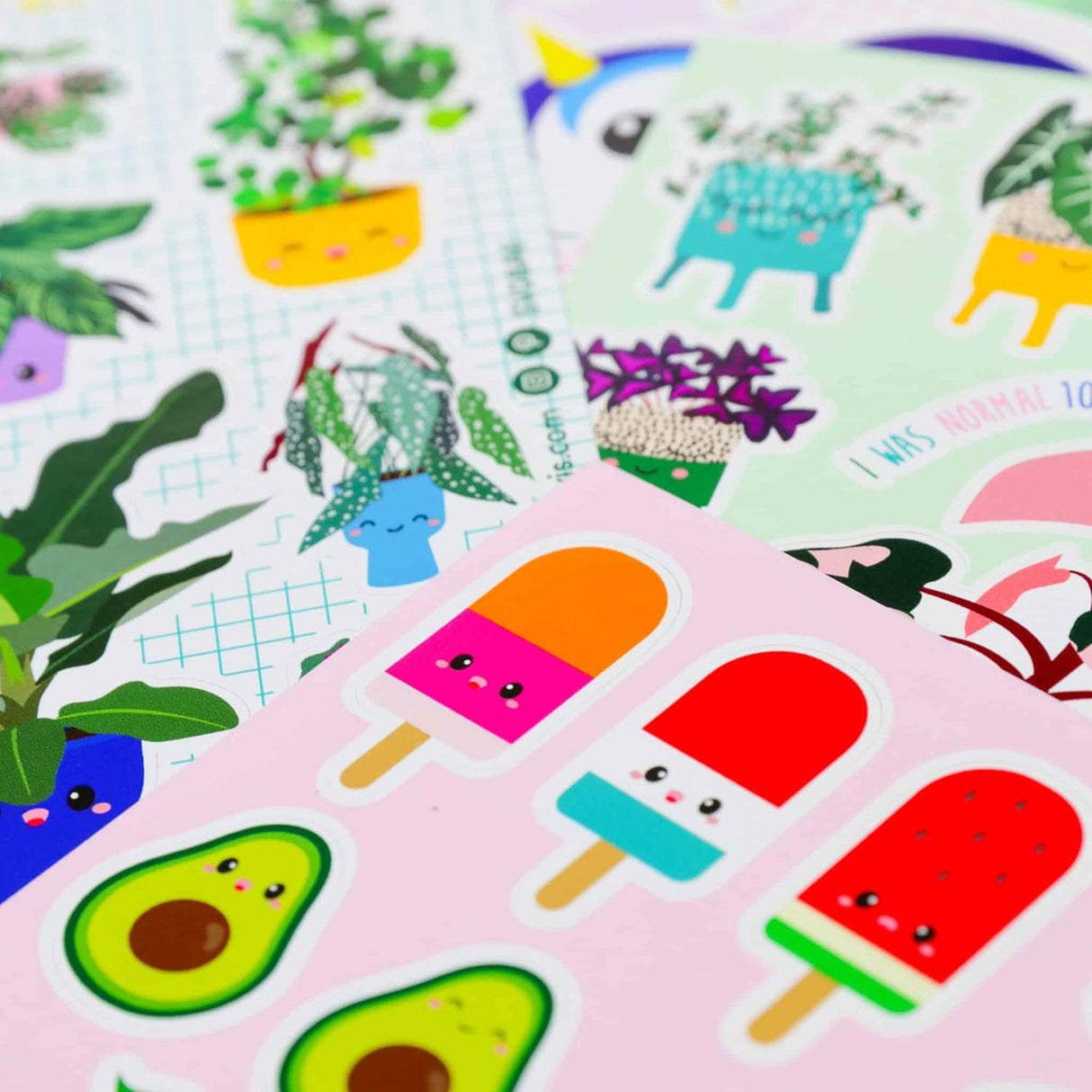 Stickervel Sushi fruit en fast food-Stickers-Hip-Studio Inktvis