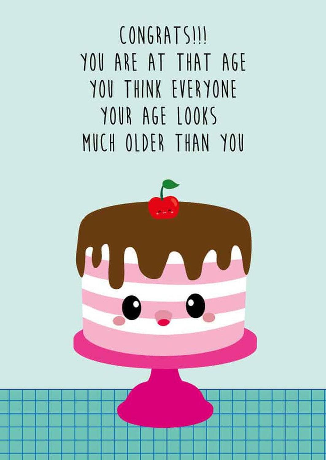 Taart congrats-Ansichtkaarten-Studio Inktvis-Studio Inktvis