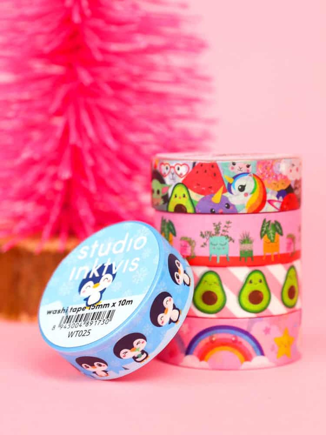 Washi tape Wolk Regenboog-Studio Inktvis-Studio Inktvis