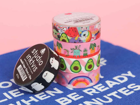 Washi tape Wolk Regenboog-Studio Inktvis-Studio Inktvis