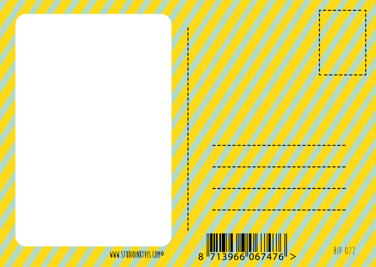 Wishing you lots of popsicles and a happy bday-Ansichtkaarten-Studio Inktvis-Studio Inktvis