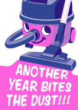 Riso print Another year bites the dust Henry stofzuiger