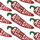 Glitter sticker Add some more spice Chilipeper