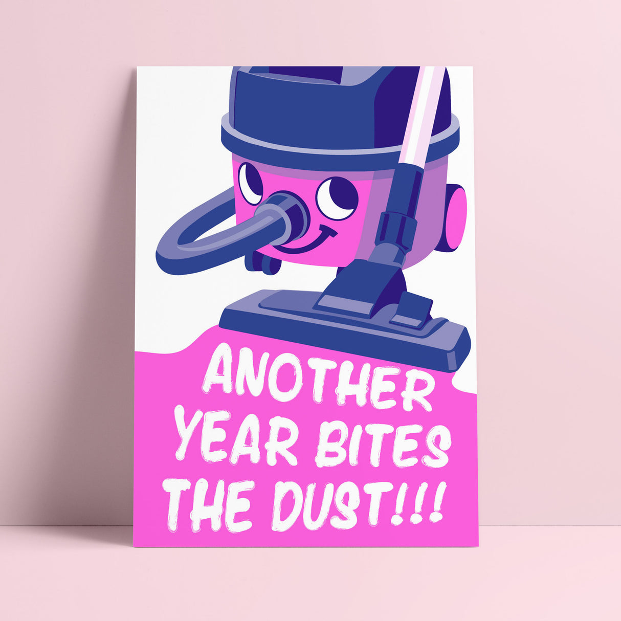 Riso print Another year bites the dust Henry stofzuiger