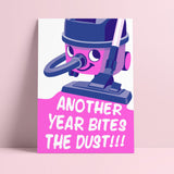 Riso print Another year bites the dust Henry stofzuiger
