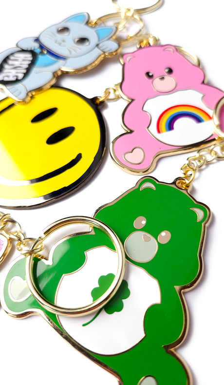 Maneki Neko Sleutelhanger - Gelukskat- Smiley Sleutelhangers-Care bear sleutelhanger