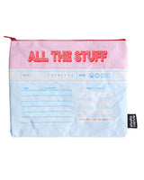 Pouchette etui All The Stuff I Try Not To Forget van gerecycled plastic-Etuis-Txt-Studio Inktvis