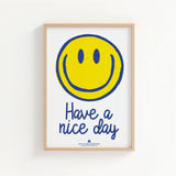 Riso poster A3 Smiley have a nice day