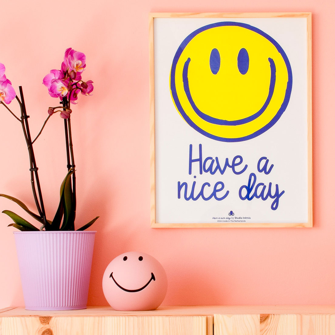 Riso poster A3 Smiley have a nice day