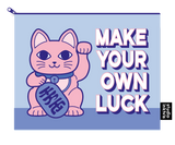Pouchette etui Maneki Neko Make your own luck van gerecycled plastic-Etuis-Fun-Studio Inktvis