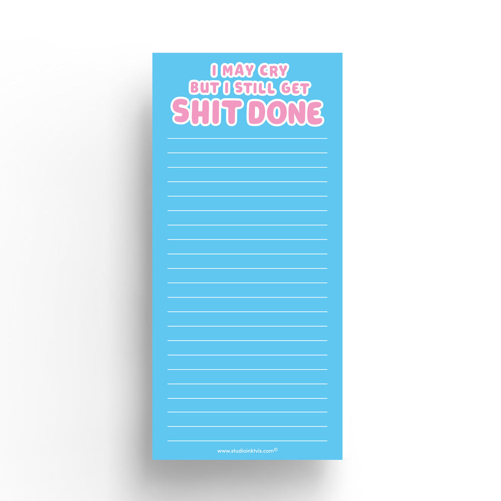 To do blok 10×21 cm I may cry but still get shit one