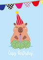 Capy Birthday Capybara-Ansichtkaarten-Hip-Studio Inktvis