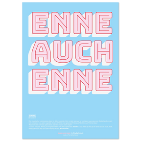 Enne Auch Enne - levendige hoge qualiteit print op extra zwaar, mat papier-Posters-Studio Inktvis-A2 (42 x 59.4 cm)-Studio Inktvis