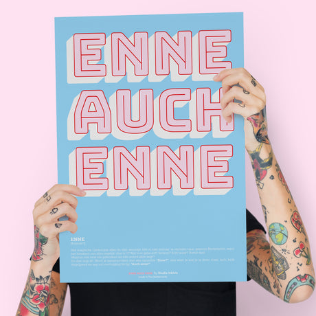 Enne Auch enne - levendige hoge qualiteit print op extra zwaar, mat papier-Posters-Studio Inktvis-Studio Inktvis