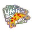 Glitter sticker Pizza Life is nice-Stickers-Studio Inktvis-Studio Inktvis