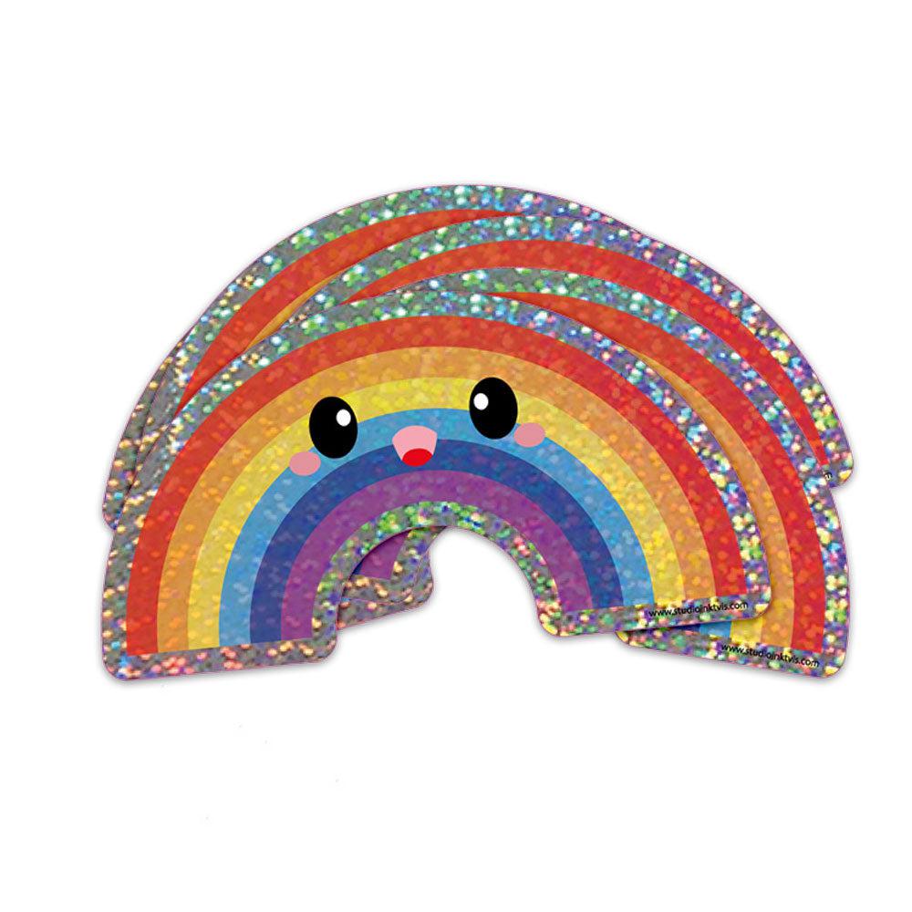 Glitter Sticker Rainbow Studio Inktvis Glitter Sticker Rainbow Studio Inktvis